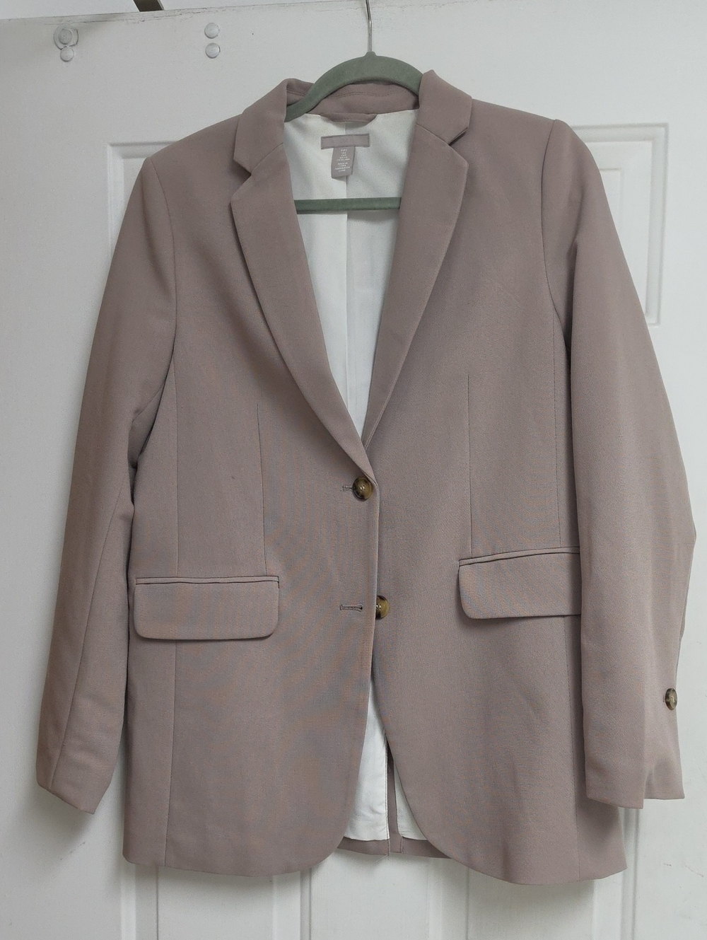 H&M Women's Blazer Jacket - Mauve Taupe